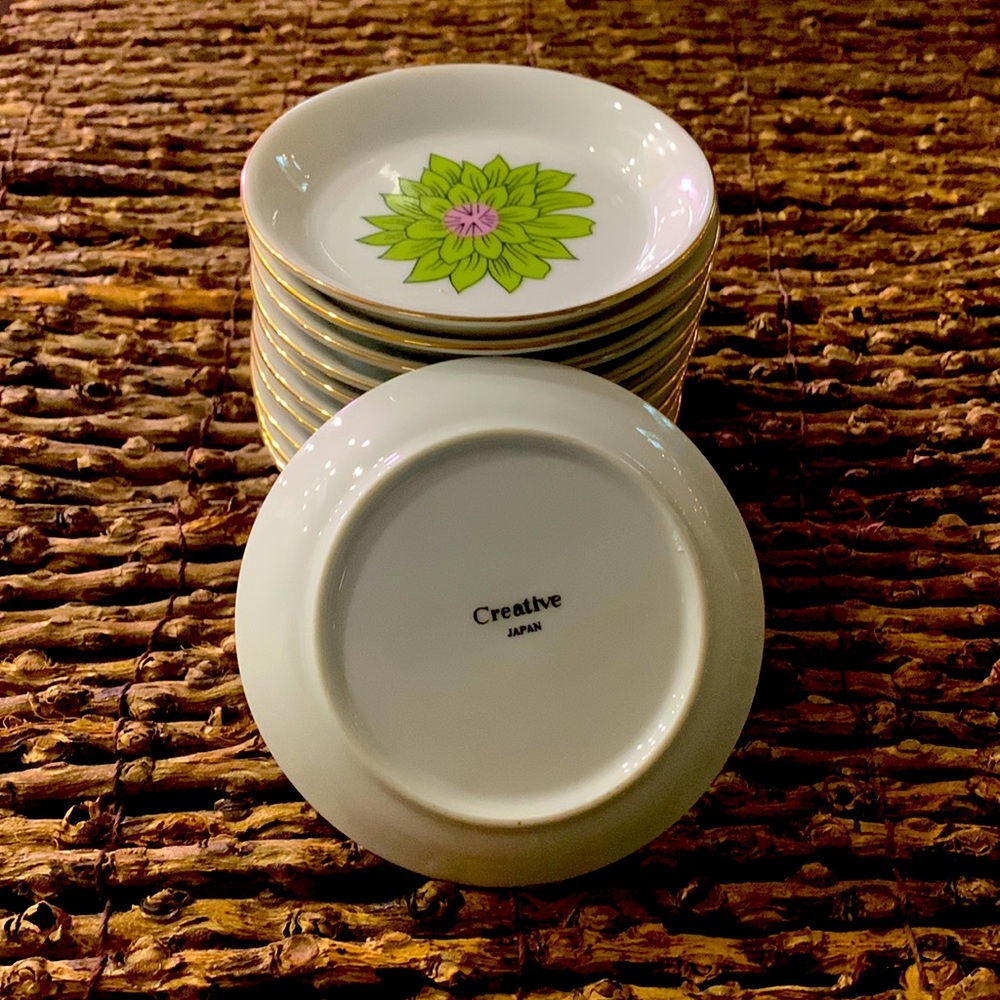 11 Vintage Creative Japan Porcelain Floral dish. Nice for dipping sauces